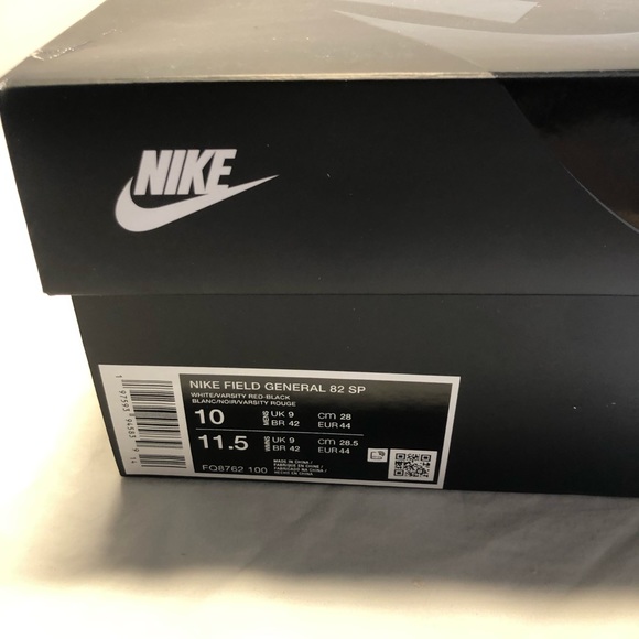 Nike Field General 82 SP White Varsity Red Black Men’s Size 10 Women’s 11.5 - Picture 9 of 16